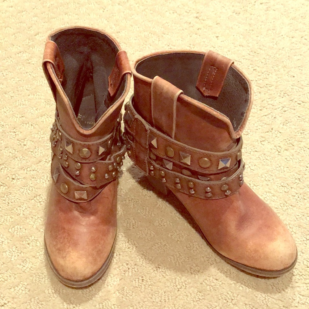 Corral Distressed Ankle Booties Size 7.5 US